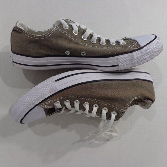 Converse Chuck Taylor All Stars Dark Gray Low Top Classic Size Mens 9 Womens 11 - Picture 3 of 7